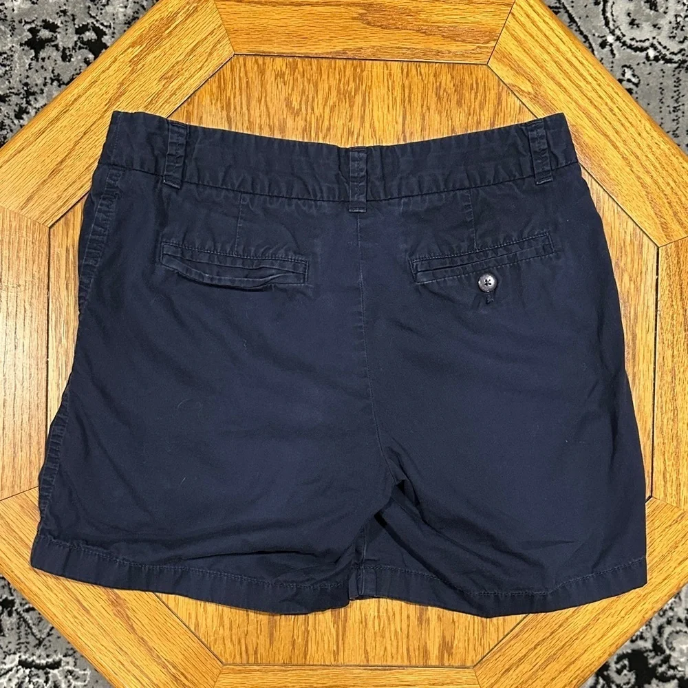*J. CREW* Dark Blue Broken-In Cotton Chino Shorts Size 4